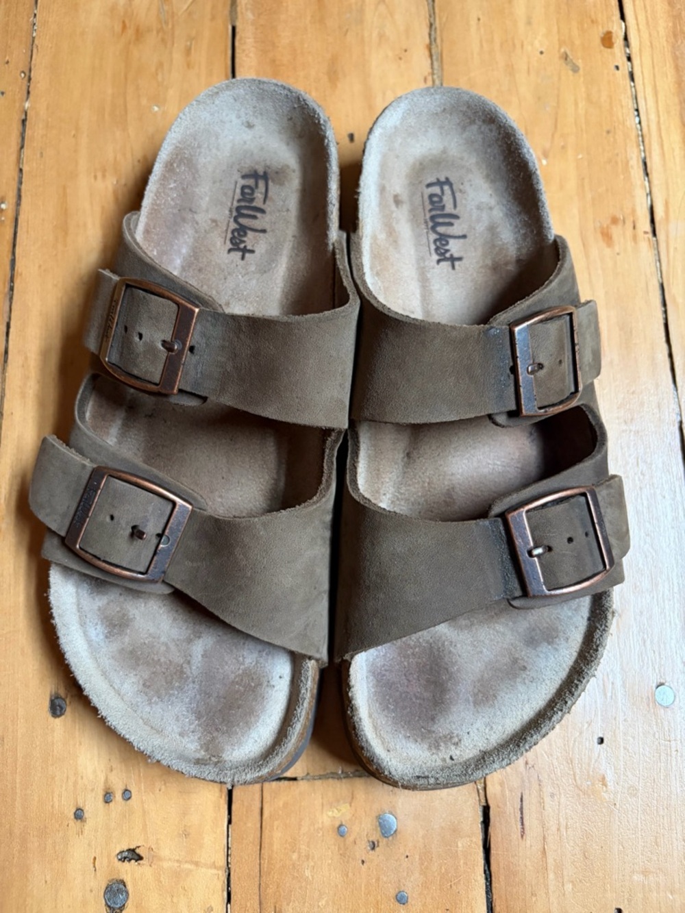 FarWest leather sandals size W7